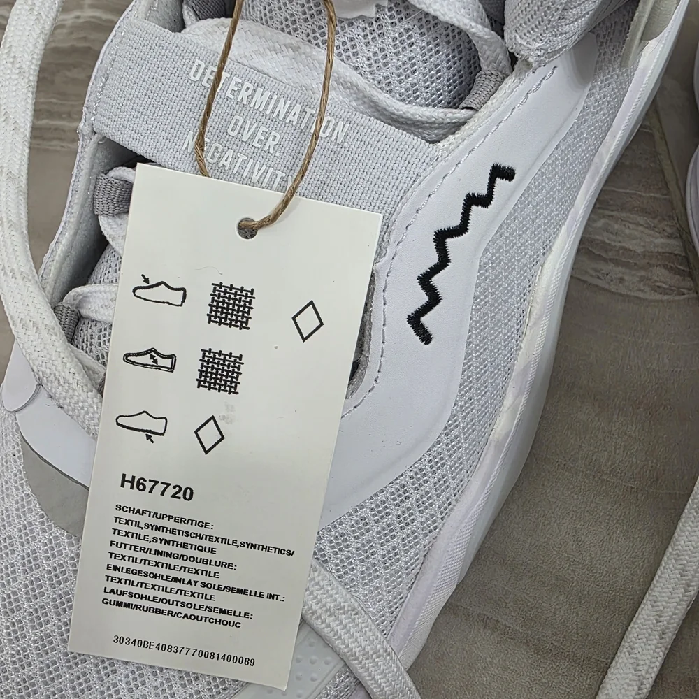 Adidas White and Black Sneakers with Chunky Silhouette - Picture 9 of 12